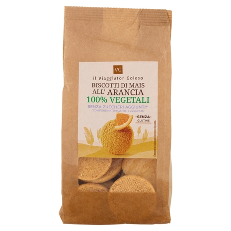 Biscotti di Mais all' Arancia 100% Vegetali Senza Zuccheri aggiunti Il Viaggiator Goloso